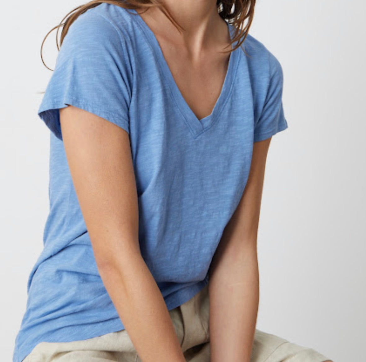 Riptide Blue V-Neck T-Shirt