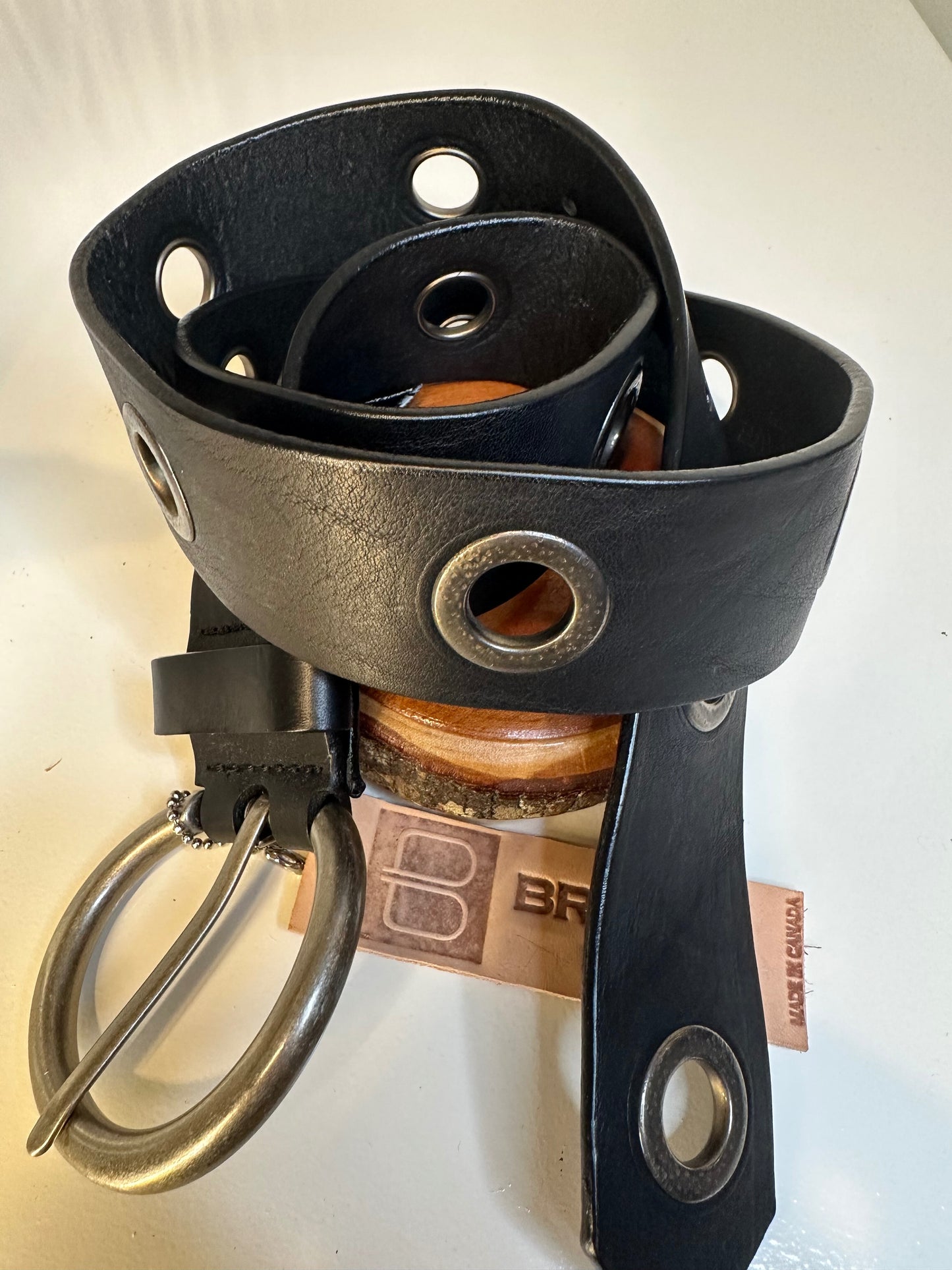 Black Grommet Belt