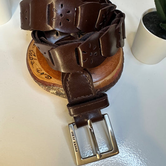 Brown Weave Belt