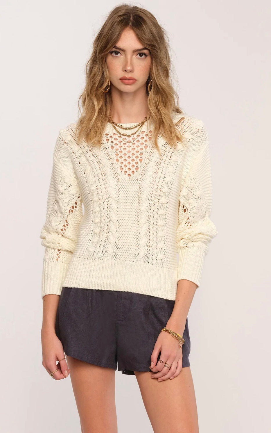 Cari Sweater - Eggshell