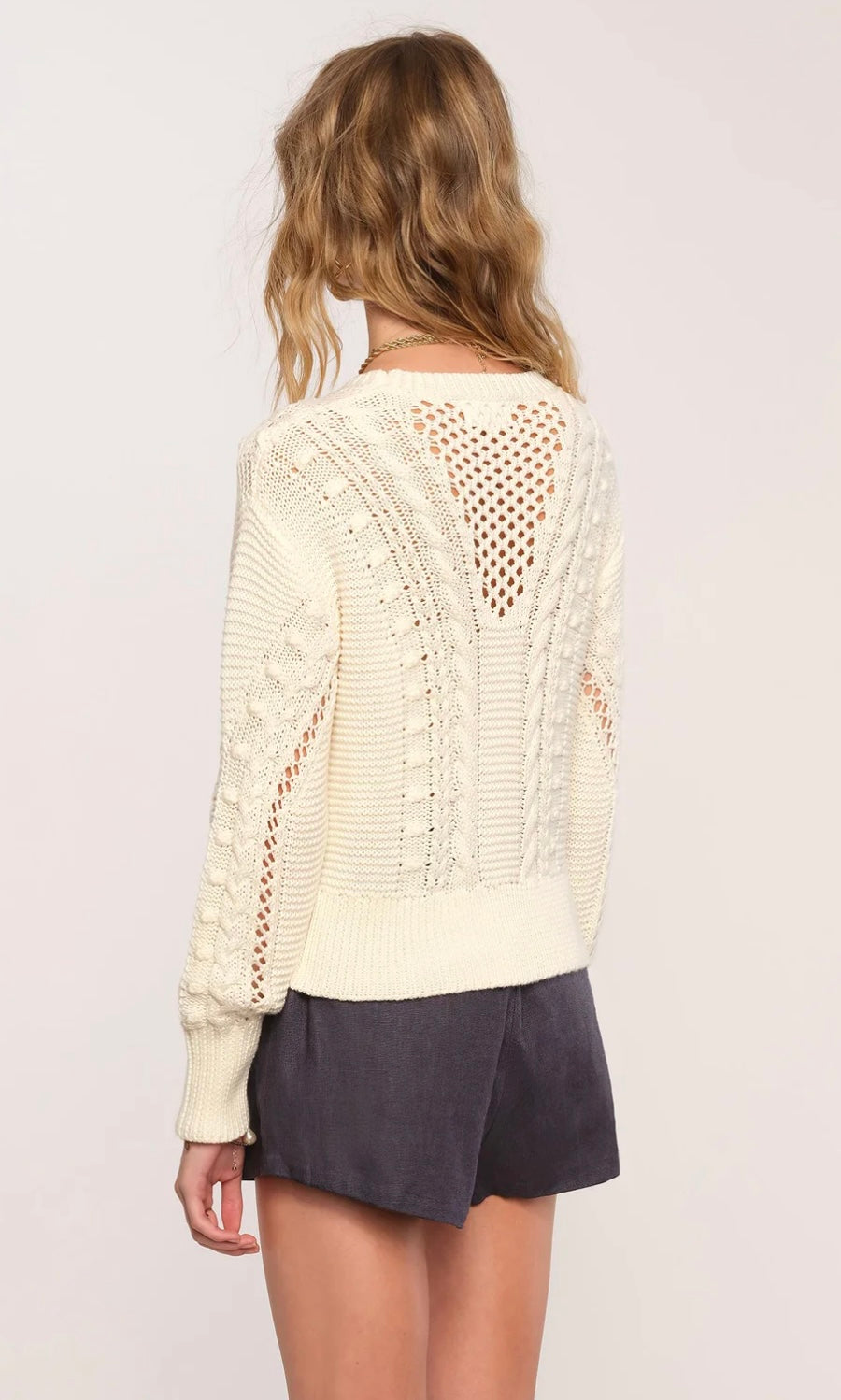 Cari Sweater - Eggshell