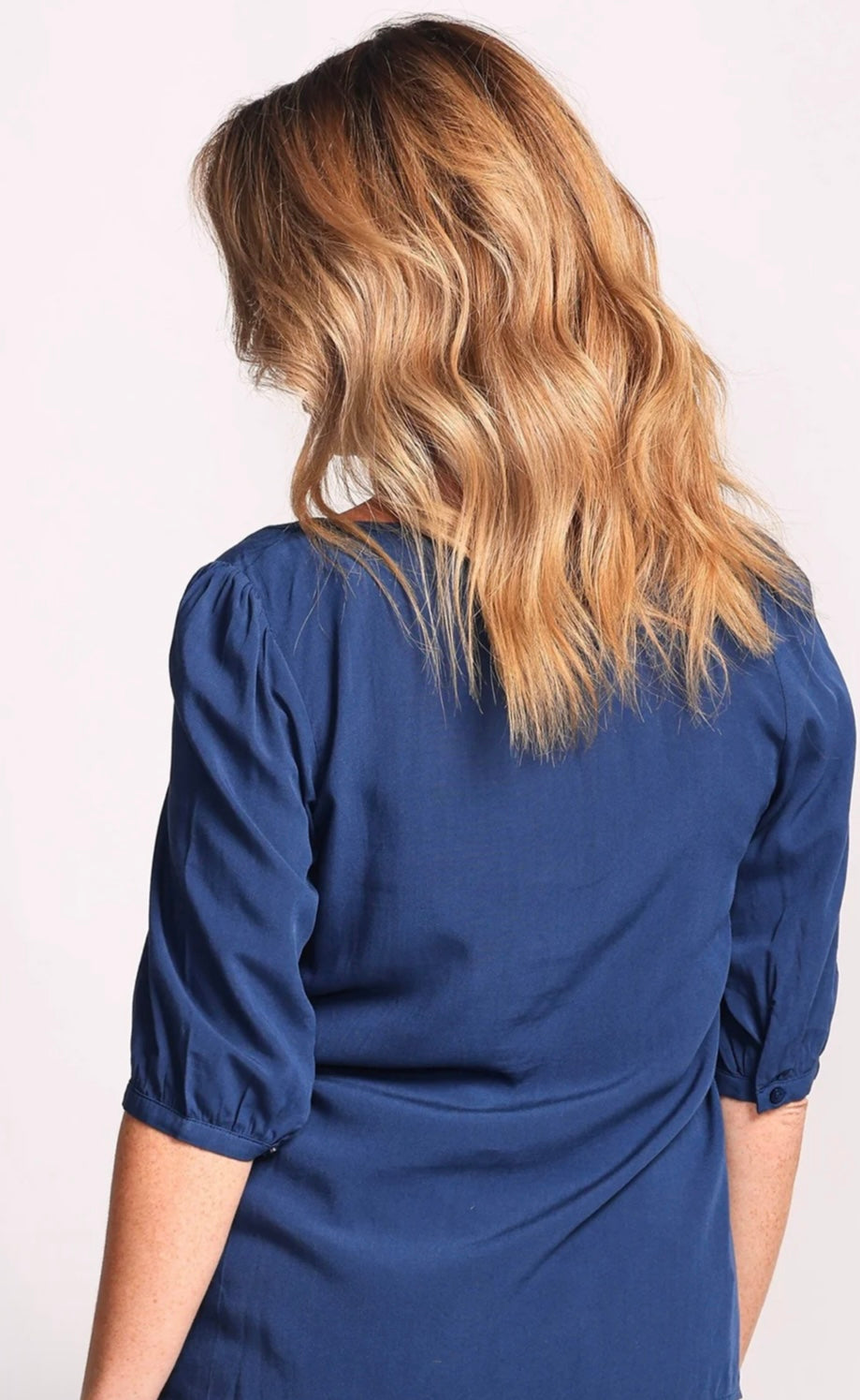 The Azalea Blouse - Navy