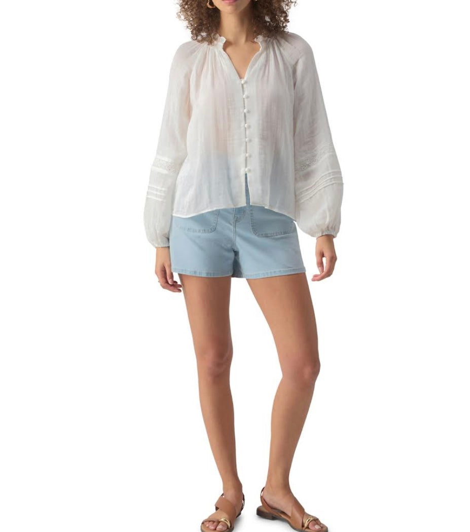 A Fresh Moment Beach Blouse - Ivory