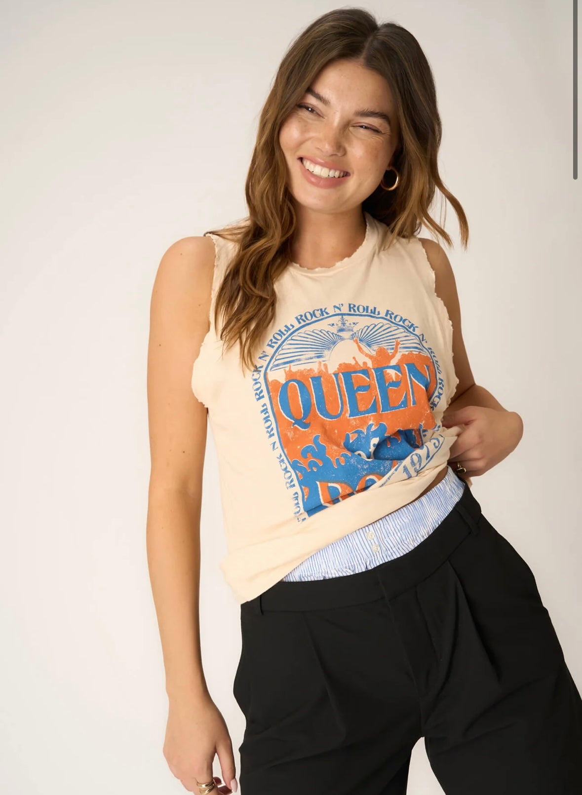 Queen of Rock Tank - Chalk