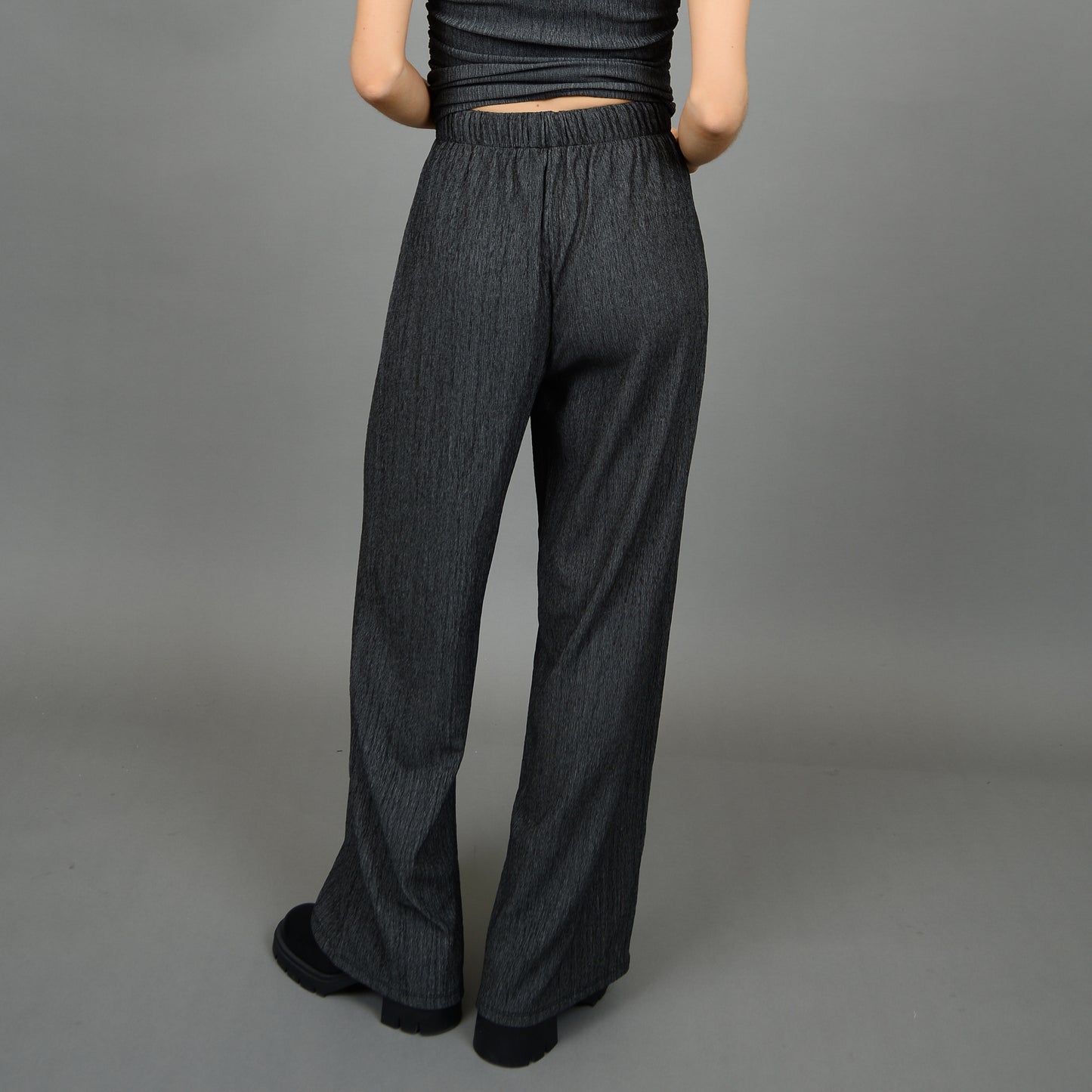 Pauleena Pull On Pant - Dark Grey