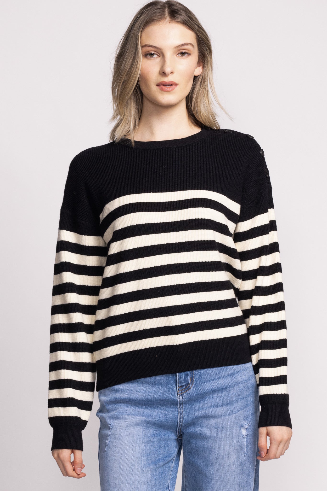 Rowan Sweater - Black/White