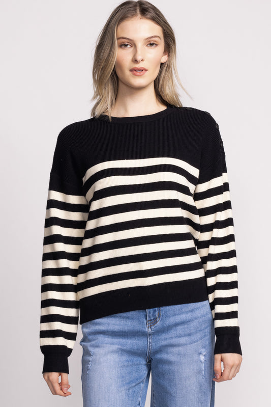 Rowan Sweater - Black/White