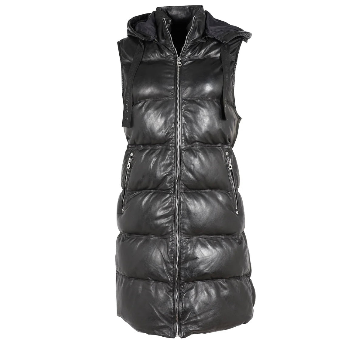 Veo Long Vest - Black