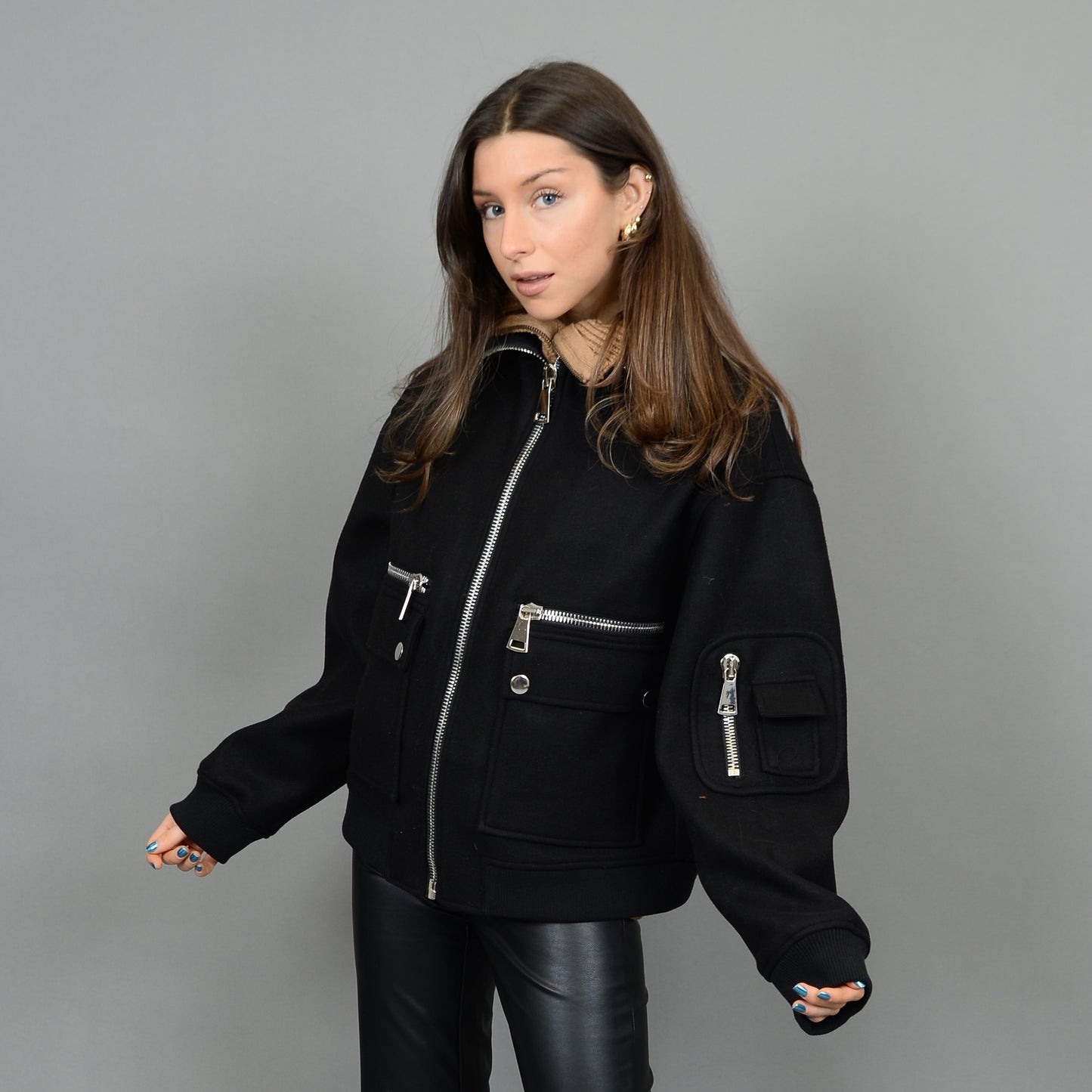 Selie Bomber Jacket - Black