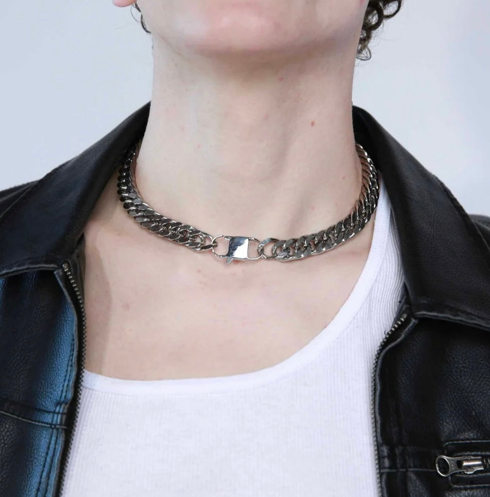 Chase Silver Chunky Necklace