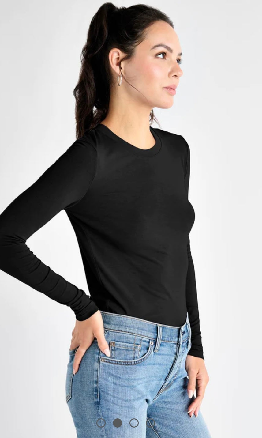 Bamboo Long Sleeve Tee - Black