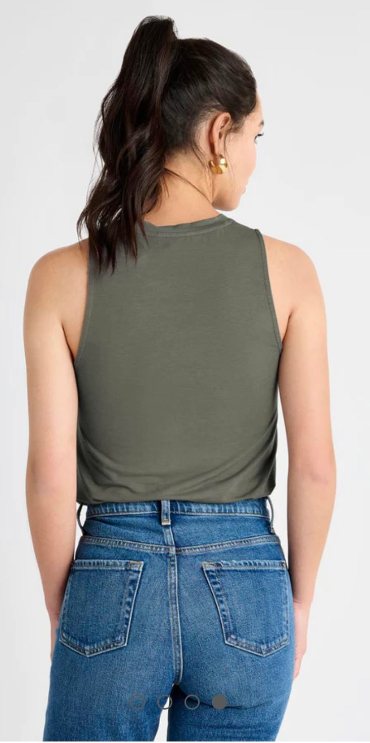 Bamboo Tank - Olive