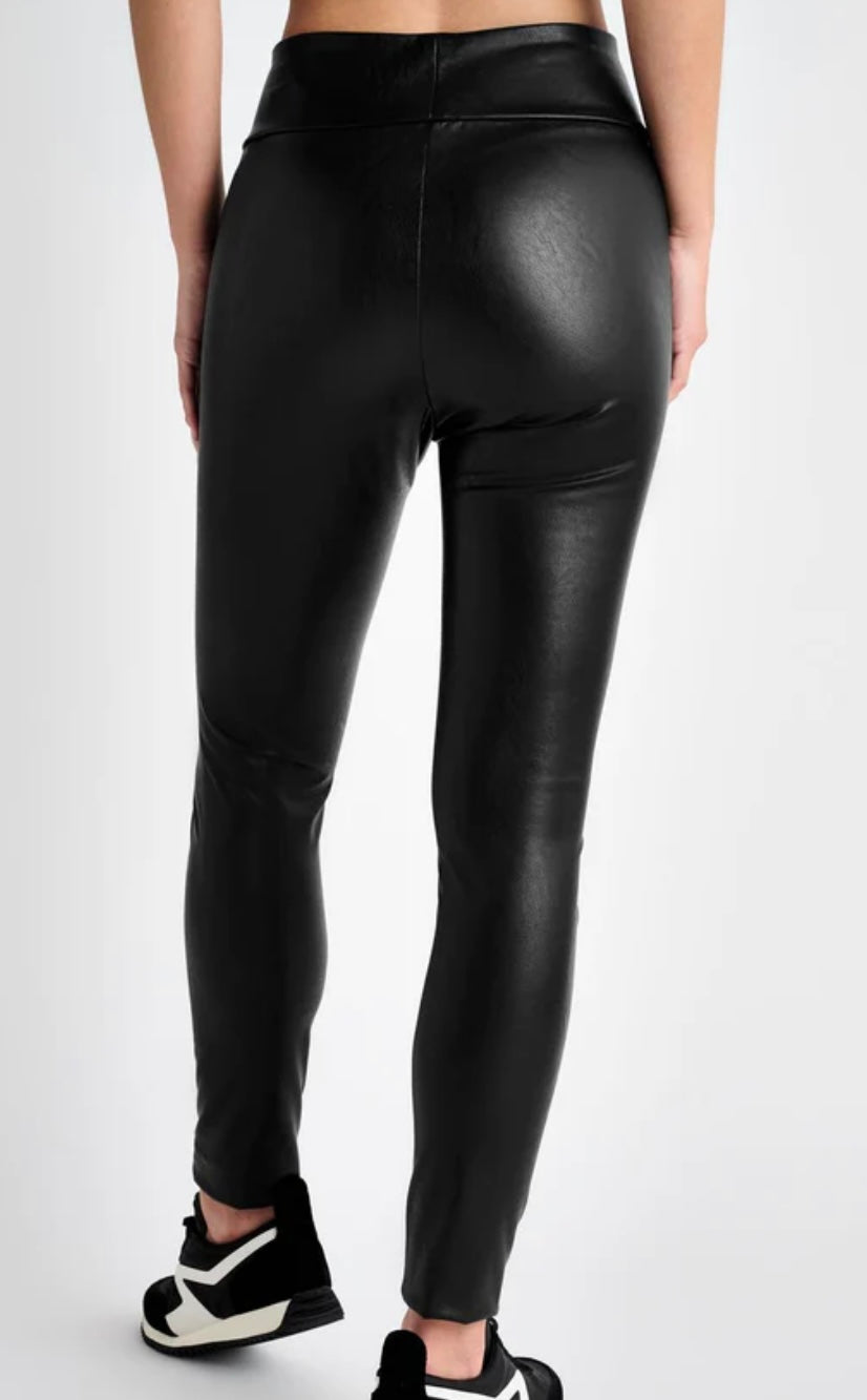 Vegan Leather Legging - Black