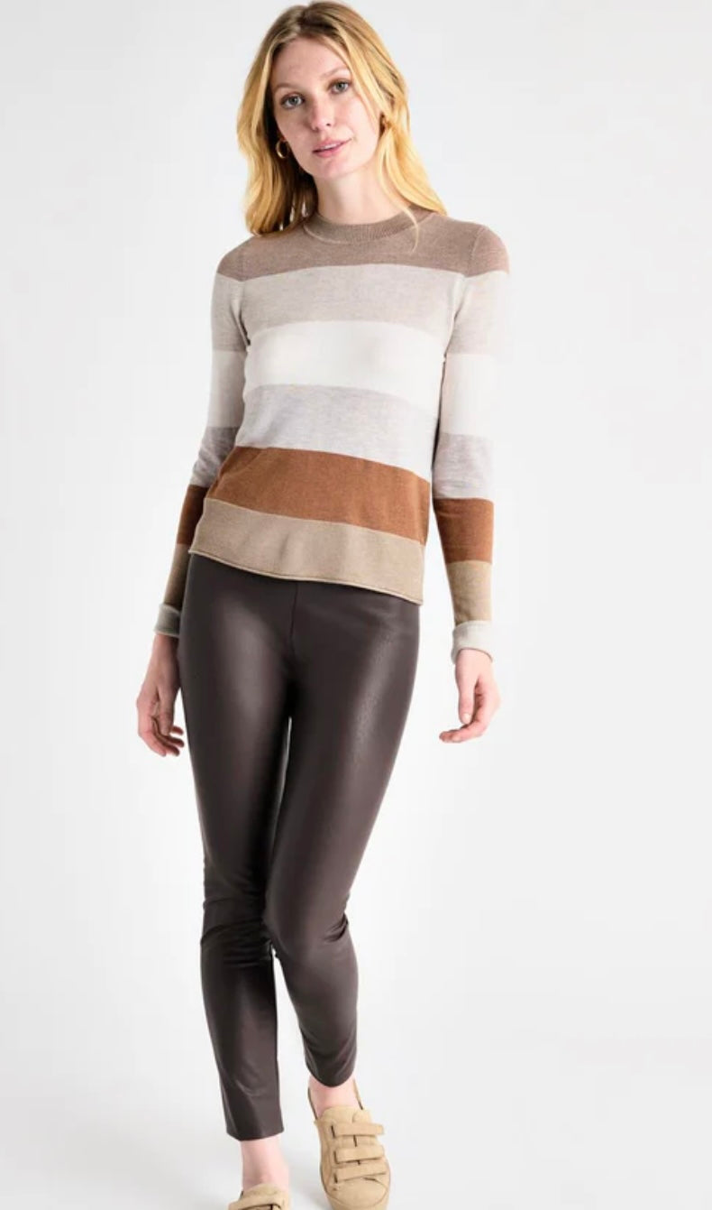 Vegan Leather Legging - Chocolate