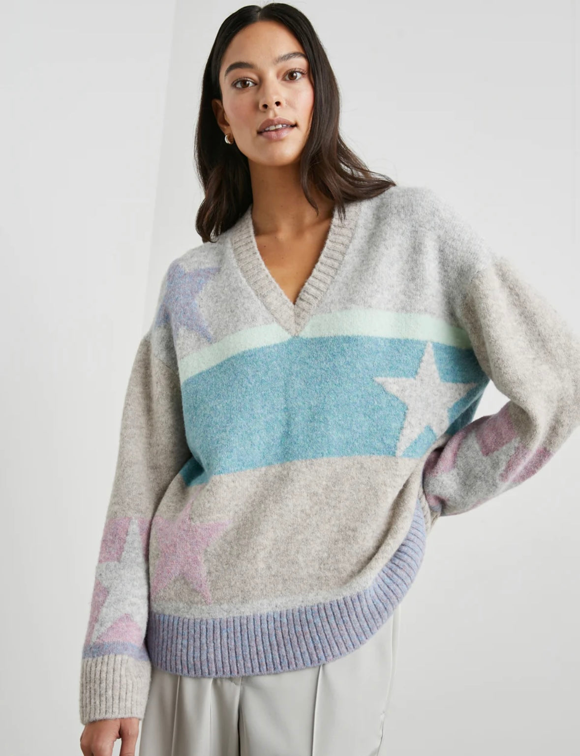 Mia Sweater - Heather Stars