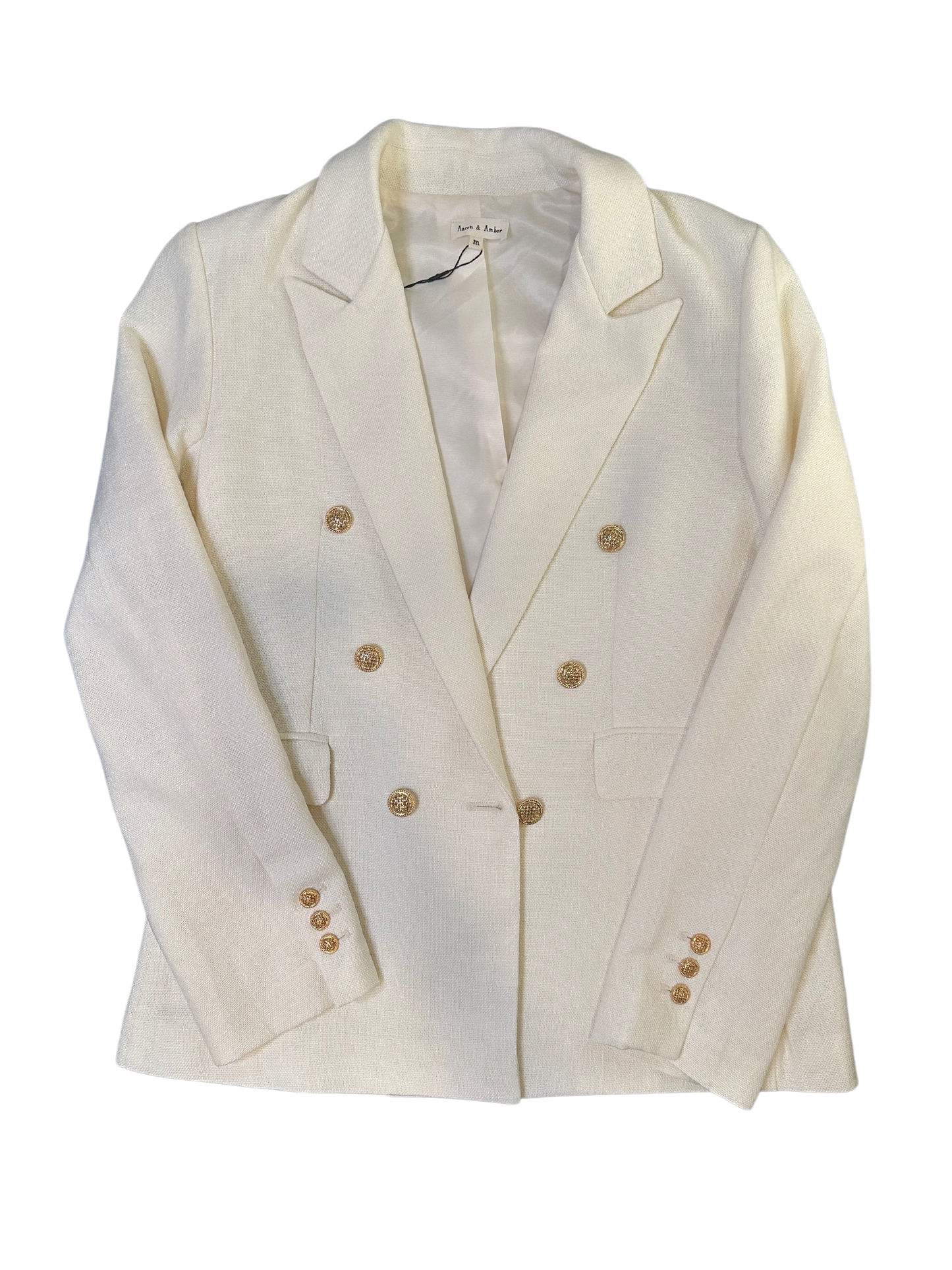 Double Breasted Blazer Ivory