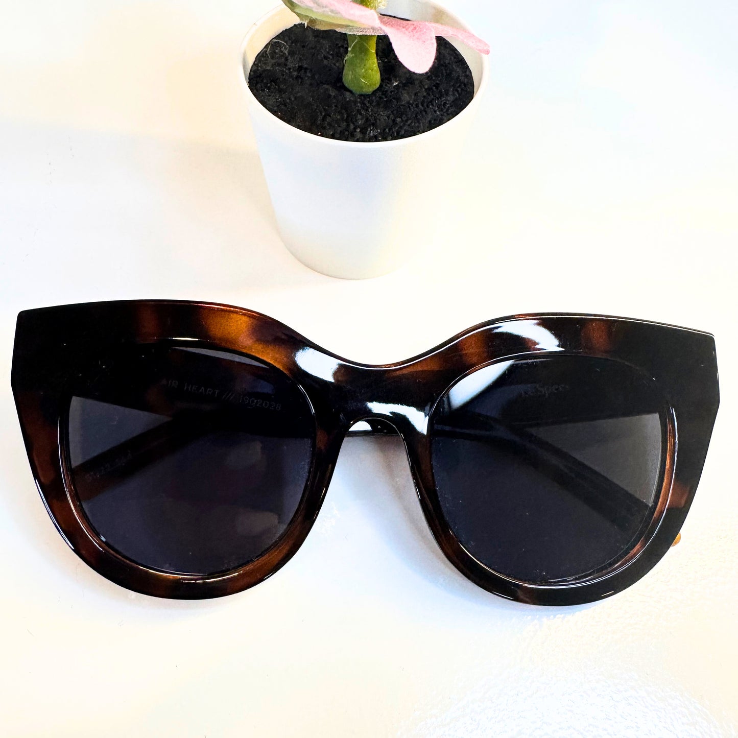 Heart Tortoise Shell Sunglasses