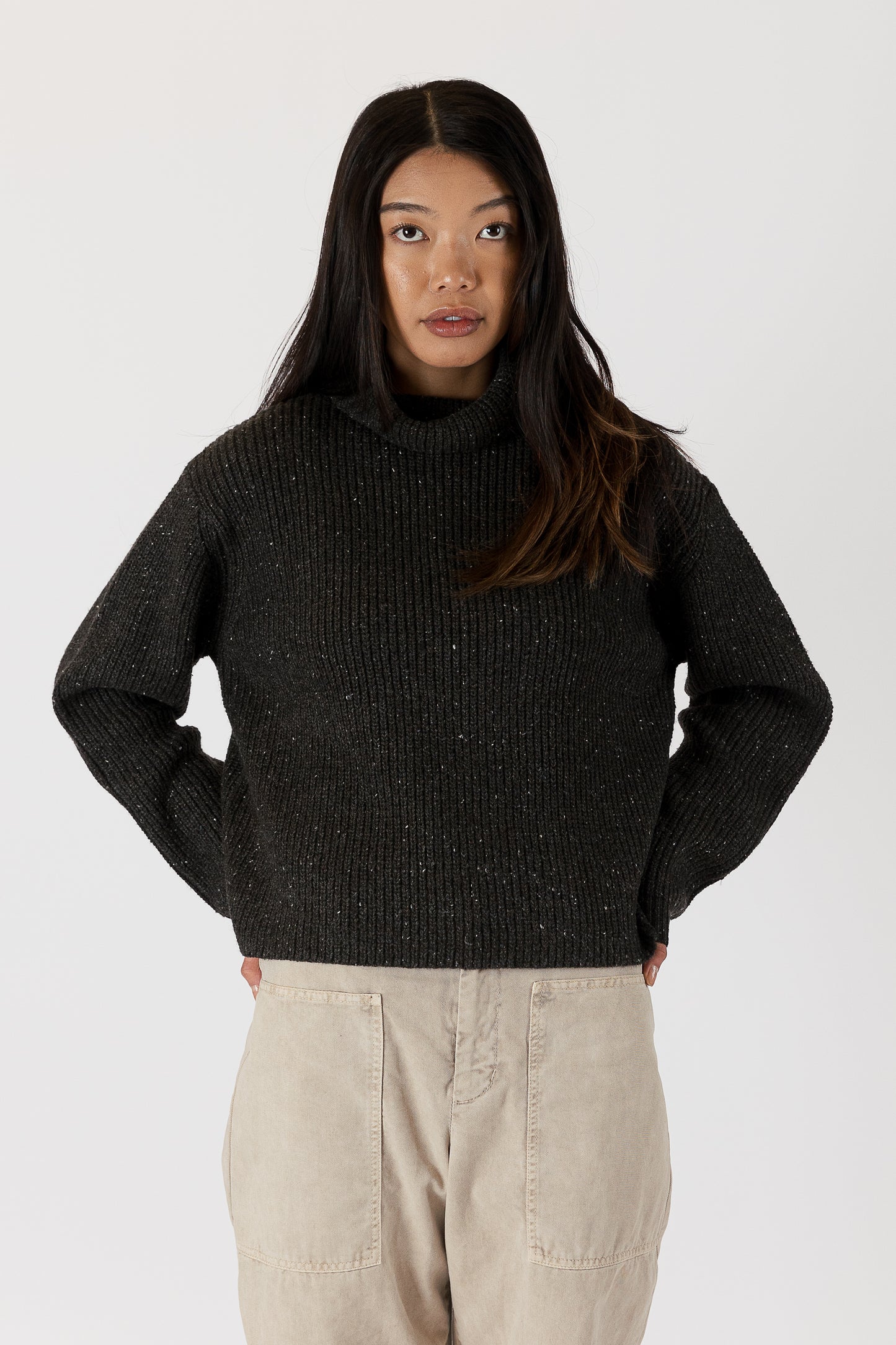 Alia - Fleck Turtleneck Sweater