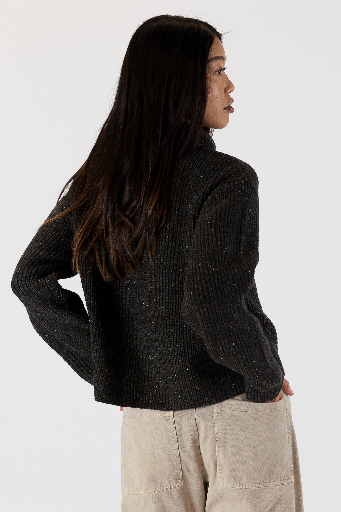 Alia - Fleck Turtleneck Sweater