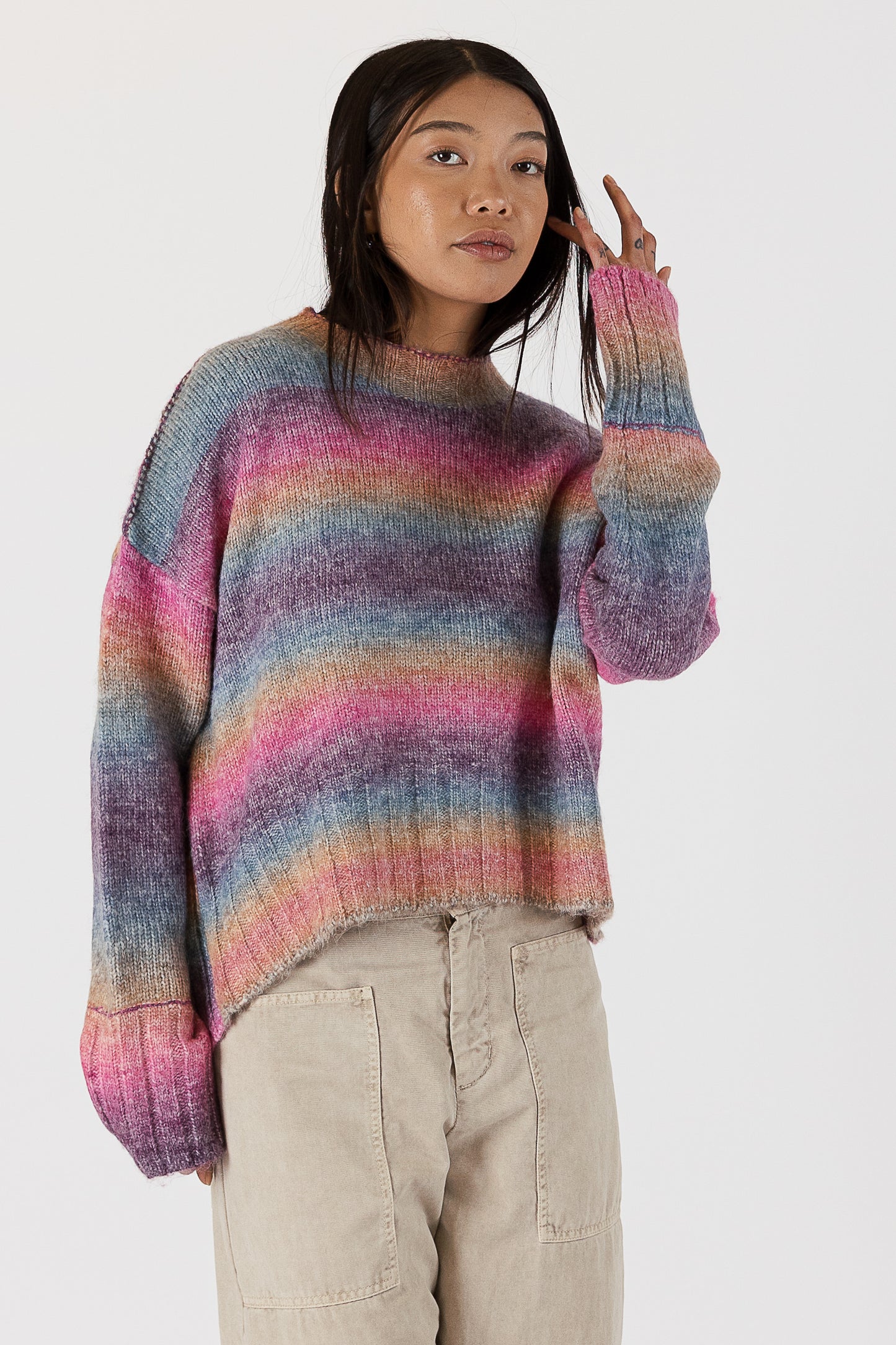 Suzie - Ombre Crewneck Sweater