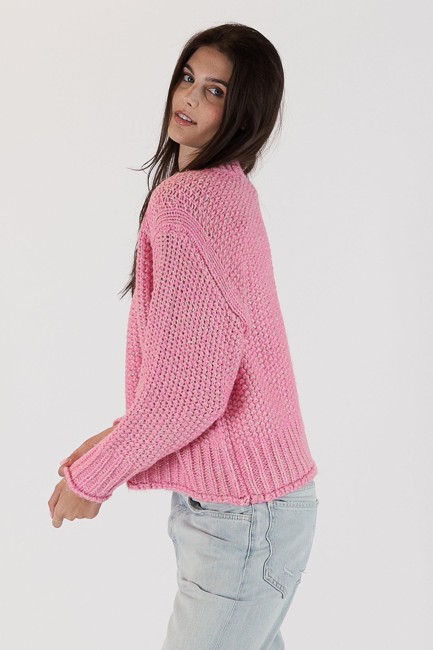 Pierre - The Pink Sparkle Sweater