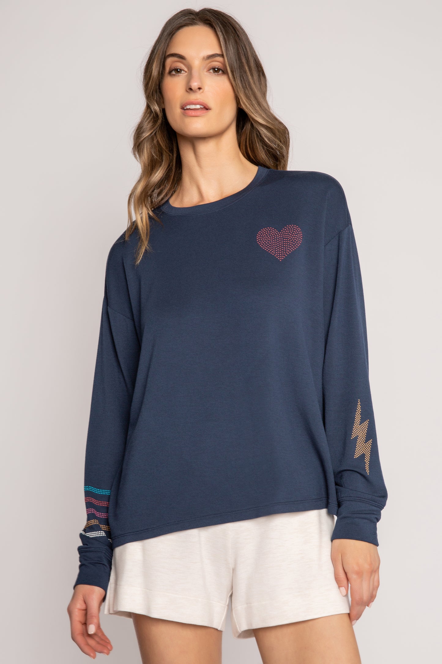 Stoney State Long Sleeve Top - Navy