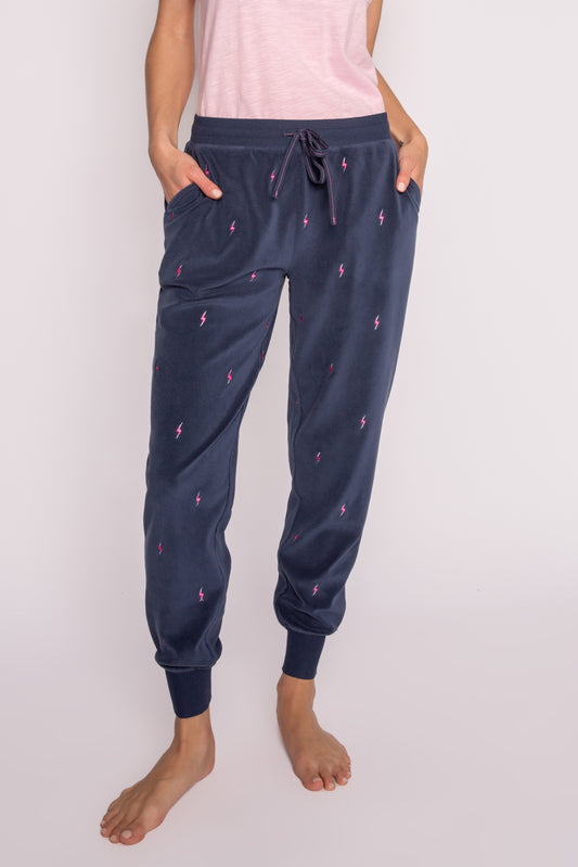 Rainbolt Banded Pant - Navy