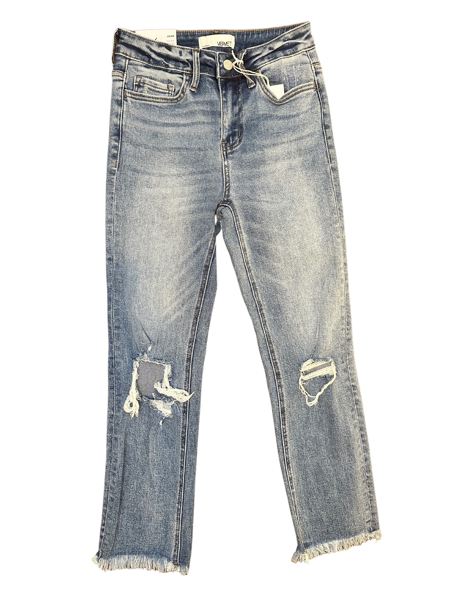 Jeanne Blue Distressed Denim