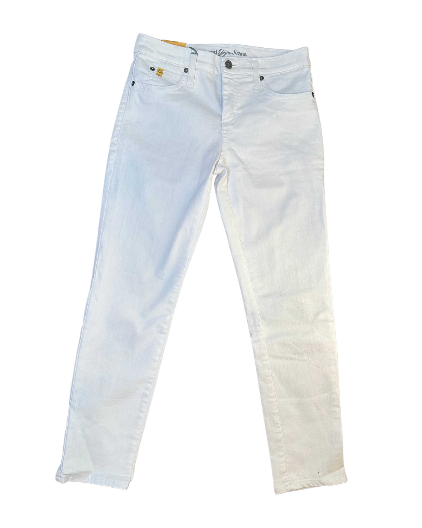 Hi-Rise Ankle White Skinny Jeans