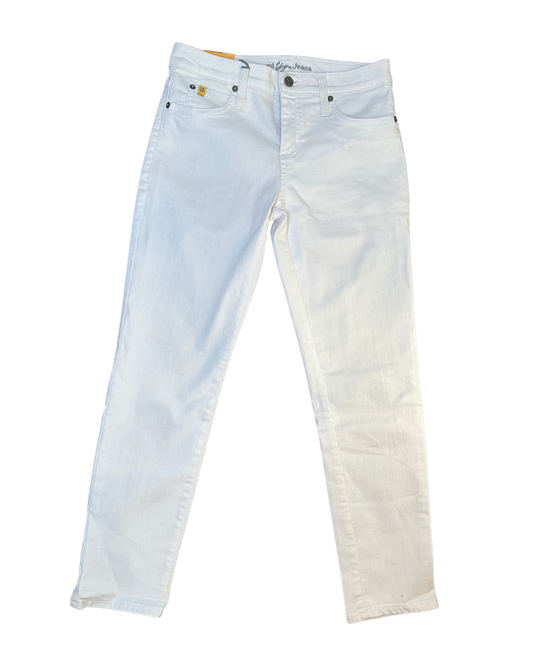 Hi-Rise Ankle White Skinny Jeans